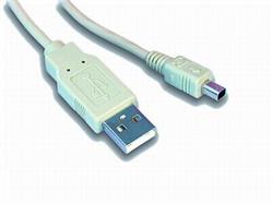 1,8m USB 2.0.kabel A - miniUSB, 4pin, Mitsumi