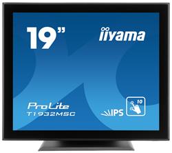 19" iiyama T1932MSC-B5AG: IPS, SXGA, capacitive, 10P, 250cd/m2, VGA, HDMI, DP, černý