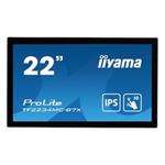 22" iiyama TF2234MC-B7X: IPS, FullHD, capacitive, 10P, 350cd/m2, VGA, DP, HDMI, IP65, černý