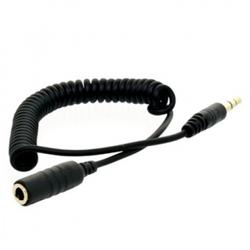 4World Audio Adapter prodlužovací kabel - spirála Jack 3.5 mm 0.75m