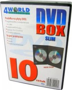 4World DVD Box 7mm pro 2 CD/DVD, 10 ks.