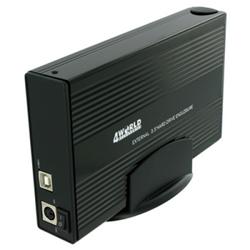 4World Hliníkové pouzdro na HDD 3.5'' Combo IDE/SATA na USB 2.0, barva černá
