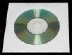 4World Obaly s okénkem na CD/DVD, papírové bez lepidla, 100 ks., fólie