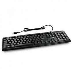 4World Počítačová klávesnice na USB, barva černá, US