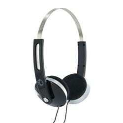 4World Stereofonické sluchátka, s pohodlnými náušníky ''Color'', 1.5m, černý
