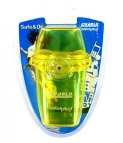 4World Vodotěsné pouzdro pro telefony GSM a přehrávače MP3 „šálek“ barva žlutá