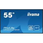 55" iiyama LE5541UHS-B1: IPS,4K UHD,18/7,RJ45,HDMI