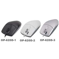 A4tech myš OP-620D, 2click, 1 kolečko, 3 tlačítka, PS2, černá