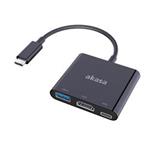 AKASA - adaptér USB typ C na HDMI s USB 3.0