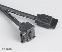 AKASA AK-CBSA01-10BK SATA 3.0, 6Gb/s, black rounded cable 100cm