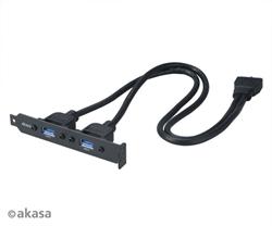 AKASA AK-CBUB17-40BK kabel USB 3.0, interní USB kabel, 40cm
