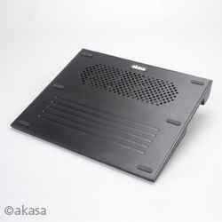 AKASA chladič notebooků AK-NBC-08BK hliníkový, černý, pro 15,4", 2xUSB