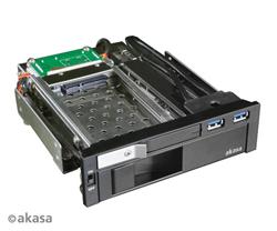 AKASA HDD box Lokstor M51 / AK-IEN-01 / pro 2,5" a 3,5" SATA HDD disky / 2xUSB 3.0