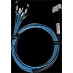 ARECA int. SlimlineSAS x8 SFF-8654 straight to 8x SATA cable, 1m