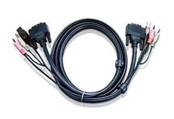 ATEN int.kabel pro KVM USB, DVI, audio, 3m pro CS1768, Dual Link
