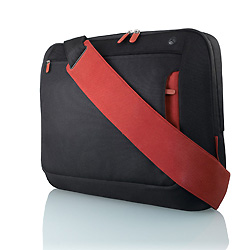 Belkin Neoprene Messenger Bag for Notebook up to 17', černá/červená