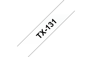 Brother - TX-131, průsvitná / černá (12mm)