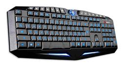 C-TECH herní klávesnice CZ/SK MOIRAI, herní, modré podsvícení, USB