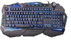 C-TECH herní klávesnice Scorpia (GKB-107), CZ/SK, 7 barev podsvícení, programovatelná, černá, USB