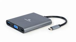 CABLEXPERT Kabel USB-C 6-in-1 multi-port adapter (Hub3.1 + HDMI + VGA + PD + čtečka karet + stereo audio)