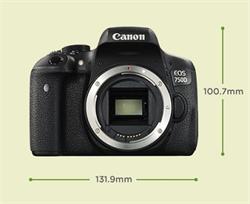 Canon EOS 750D Black body + Zdarma kit s brašnou