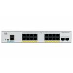Catalyst C1000-16FP-2G-L, 16x 10/100/1000 Ethernet PoE+ ports and 240W PoE budget, 2x 1G SFP uplinks