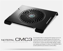 Chladící podložka CoolerMaster CMC3 pro NTB 12-15" černá, 20cm ventilátor