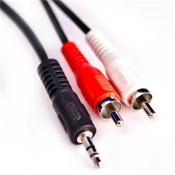CRONO kabel propojovací Jack / Cinch - stereo, Jack 3.5mm (samec) / 2x Cinch (samec), 2m