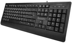 CRONO klávesnice CK2114/ drátová/ USB/ CZ+SK/ černá