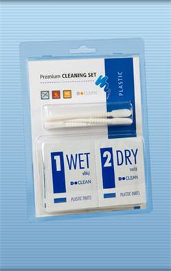 D-clean Premium CLEANING SET na plastové části (20 utěrek+3 ks TP)