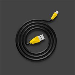 Datový kabel ALIEN, lighting , barva černo-žlutá