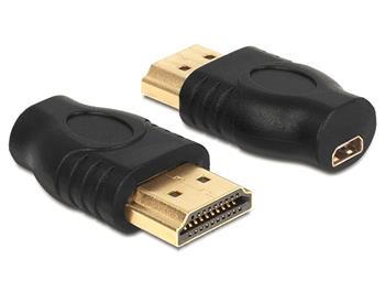 Delock adaptér HDMI micro D samice > HDMI A samec