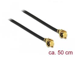Delock Anténní kabel MHF / U.FL-LP-068 kompatibilní samec > MHF / U.FL-LP-068 kompatibilní samec 50 cm 1,13