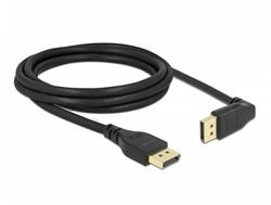 Delock DisplayPort kabel samec přímý na samec 90° pravoúhlý nahoru 8K 60 Hz 2 m bez západky
