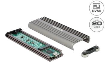 Delock Externí pouzdro pro M.2 NVMe PCIe SSD se SuperSpeed USB 20 Gbps (USB 3.2 Gen 2x2) USB Type-C™ samice - beznástro