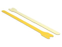 Delock Hook-and-loop fasteners L 300 mm x W 12 mm 10 pieces yellow