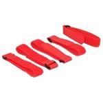 Delock Hook-and-loop fasteners L 300 mm x W 20 mm 5 pieces with loop red