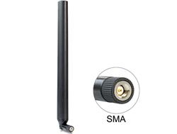 Delock LTE anténa SMA samec 0,1 - 4,5 dBi všesměrová s otočným kloubem černý