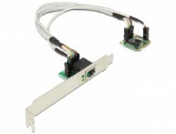 Delock MiniPCIe I/O PCIe half size 1 x Gigabit LAN
