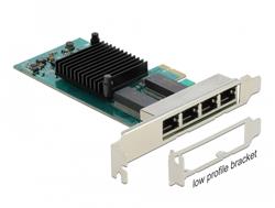 Delock PCI Express karta na 4 x Gigabit LAN