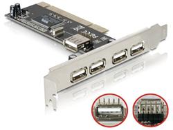 Delock USB 2.0 4+1 port, interní pro PCI
