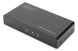 Digitus 4K HDMI Rozbočovač, 1x2, 4K2K, UHD / 60Hz EDID, HDR a downscaling na Full HD, HDCP, černá