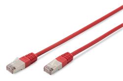 Digitus CAT 5e SF-UTP patch cable, Cu, PVC AWG 26/7, length 1 m, color red
