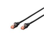 Digitus CAT 6 S-FTP patch kabel, LSOH, Cu, AWG 27/7, délka 0,25 m, barva černá