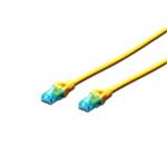 Digitus Ecoline Patch Cable, UTP, CAT 5e, AWG 26/7, žlutý 5m, 1ks