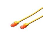 Digitus Ecoline Patch Cable, UTP, CAT 6e, AWG 26/7, žlutý 1m, 1ks