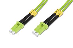 DIGITUS FO patch cord, duplex, LC to LC MM OM5 50/125 µ, 1 m