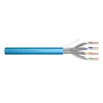 DIGITUS Instalační kabel CAT 6A U-FTP, 500 MHz Eca (EN 50575), AWG 23/1, 500 m buben, simplex, barva modrá