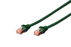 Digitus Patch Cable, S-FTP, CAT 6, AWG 27/7, LSOH, Měď, zelený 1m