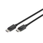 DIGITUS Připojovací kabel DisplayPort, DP M / M, 1,0 m, Ultra HD 8K, verze 1.3 / 1.4, bl